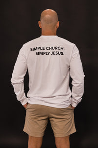 LH Simply Jesus White LS Tee image 1