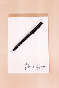 Plain &amp; Simple - Book &amp; Pen Set image 1
